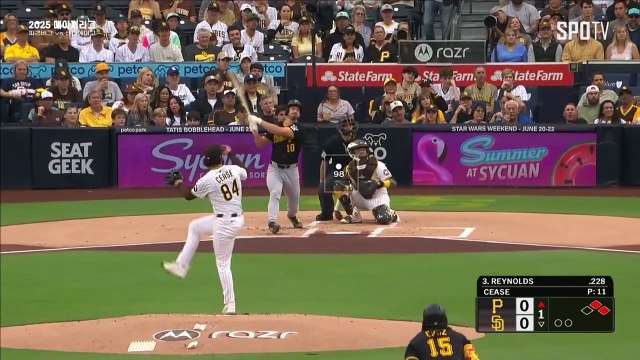 스포츠중계 빠른티비 [MLB] 피츠버그 vs 샌디에이고 하이라이트 2025.06.01 (일) 1040