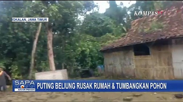 Angin Kencang dan Hujan Deras Rusak Rumah Warga di Bangkalan, BPBD Lakukan Pendataan