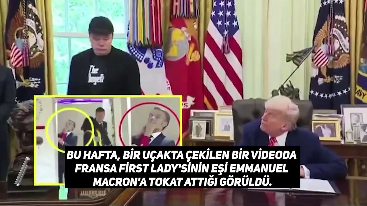 Trump’tan Macron’a evlilik tavsiyesi: Eşinden tokat yiyen Fransa liderine gönderme