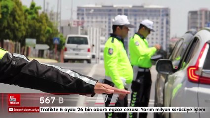 Trafikte 5 ayda 26 bin abartı egzoz cezası: 1 haftada yarım milyon sürücüye işlem