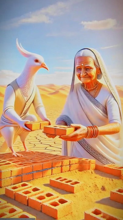 How grandma and pegion built house in desert #animals #firebrigade😱 #facebookviral #jalpari #foryouシ #BunnyAdventure #trend #amazingfacts #animation #indian #bestoftheday #trending #explore  #cartoon #Amazing #shorts #AI #duck #animals @follwer @Highlig