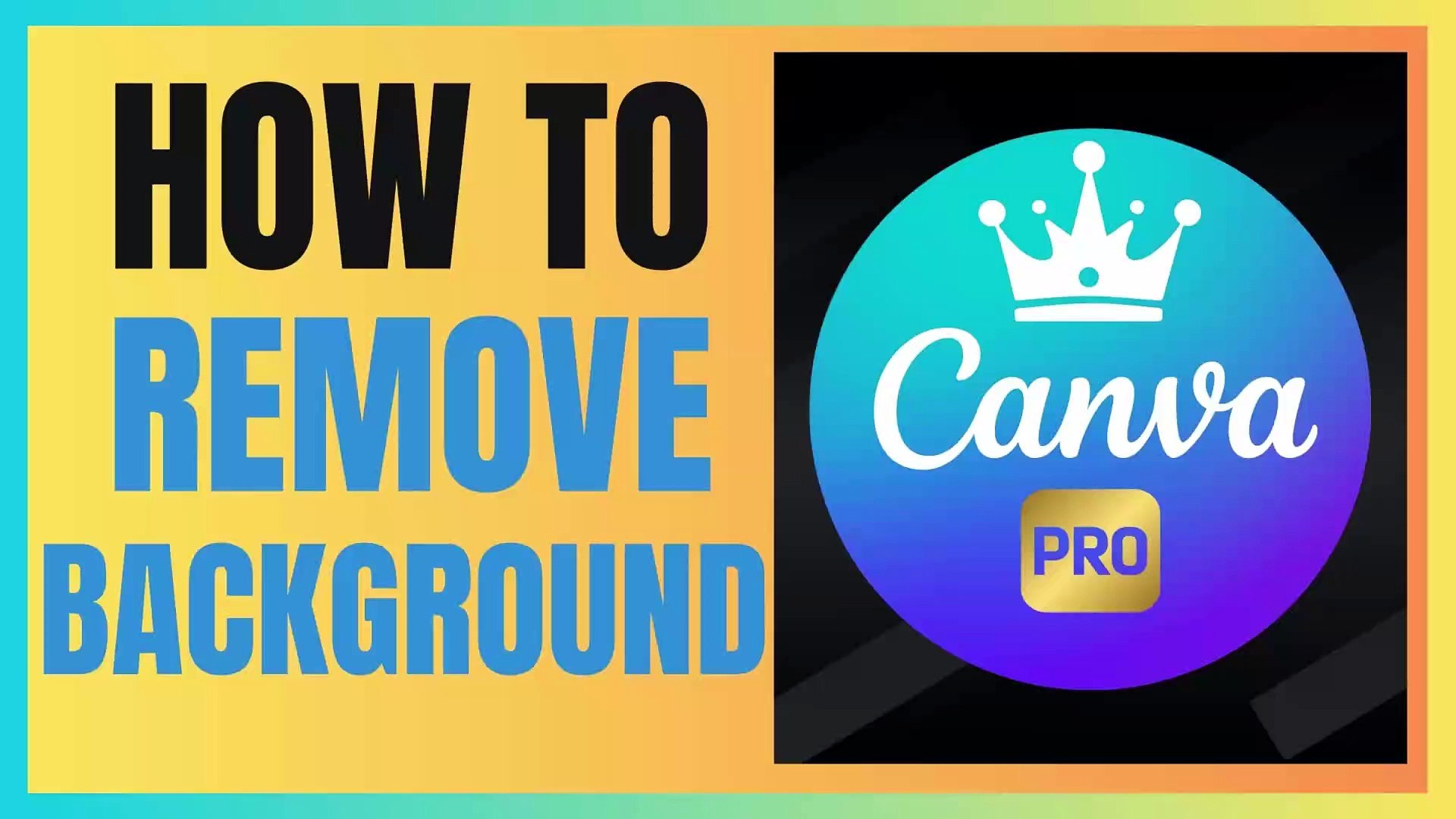 How to Remove Background in Canva in Canva Pro