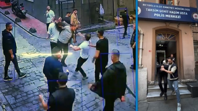 Eğlence mekanında hesap tartışması: 3 arkadaşı beyzbol sopasıyla dövüp gasbettiler; o anlar kamerada