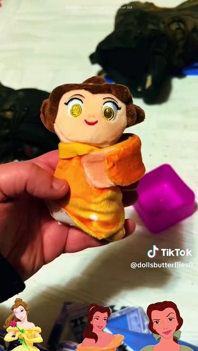 Disney Princess Cutie Cuff Plush Slap Band Bracelet Belle