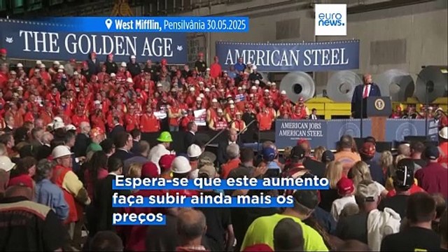 Trump anuncia o aumento de 50% nos impostos sobre o aço e o alumínio