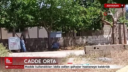 Adıyaman'da cadde ortasına yığılıp kaldılar
