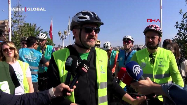 Tarihi Yarımada'da 12'nci Geleneksel Yeşilay Bisiklet turu