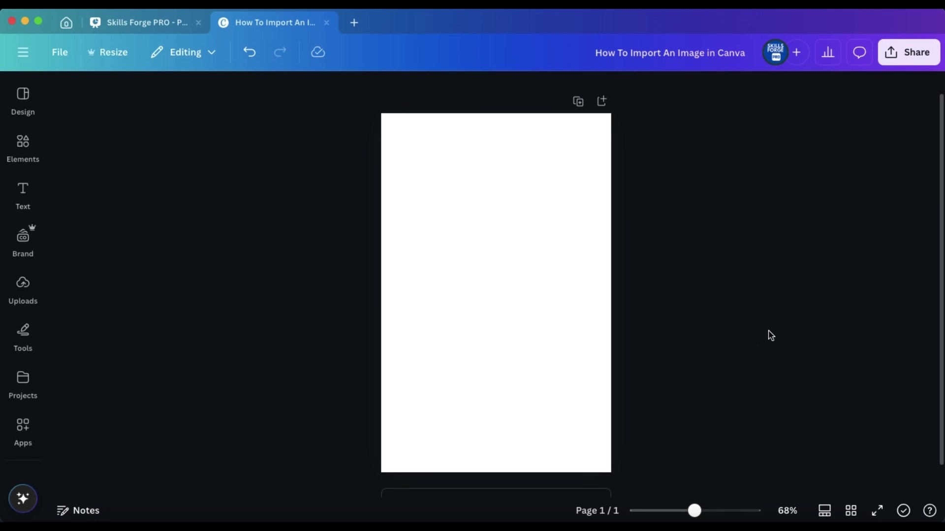 How To Import An Image in Canva
