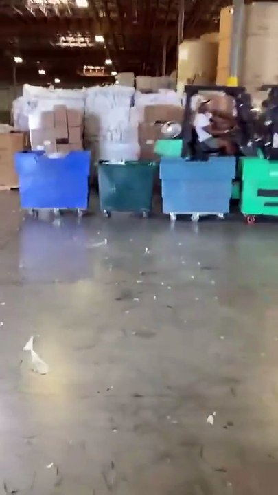 Forklift driver after getting fired