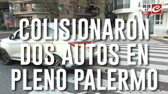 Brutal choque en Palermo: tres heridos fueron trasladados al hospital Fernández