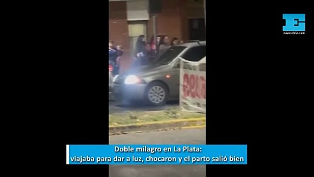 VIDEO. Viajaba para dar a luz, chocaron pero tuvo un parto exitoso: doble milagro en La Plata