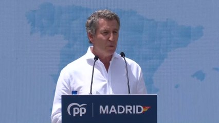 Feijóo anima a salir a las calles el 8 de junio y "no rendirse"