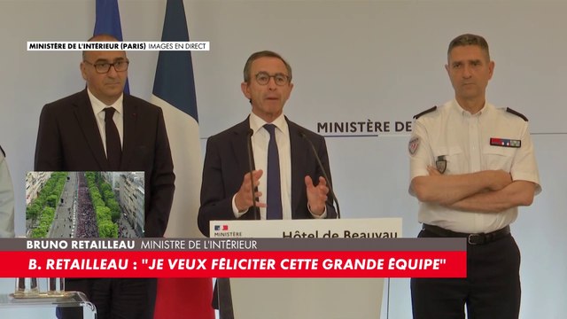 «Ceux qui ont gâché cette belle fête sportive sont des barbares», réaffirme Bruno Retailleau