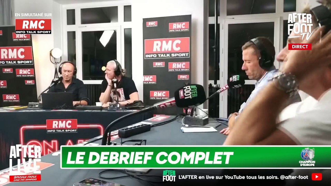 Emission TV After Foot sur RMC Sport - Emission intégrale du 31 Mai 2025 Finale UEFA Champions League PSG - Inter de Milan Spécial Débrief