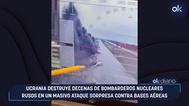 Ucrania destruye decenas de bombarderos nucleares rusos en un masivo ataque sorpresa contra bases aéreas