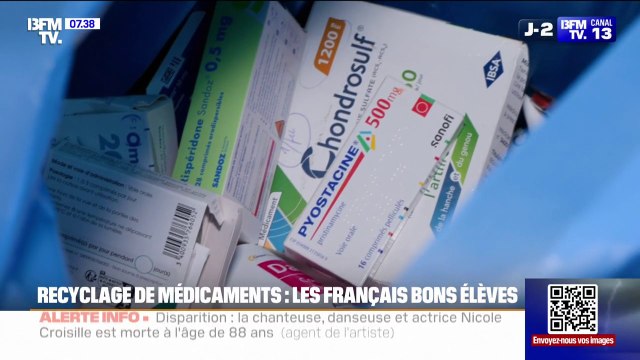 Recyclage: 8 français sur 10 ramènent en pharmacie leurs médicaments périmés ou non utilisés