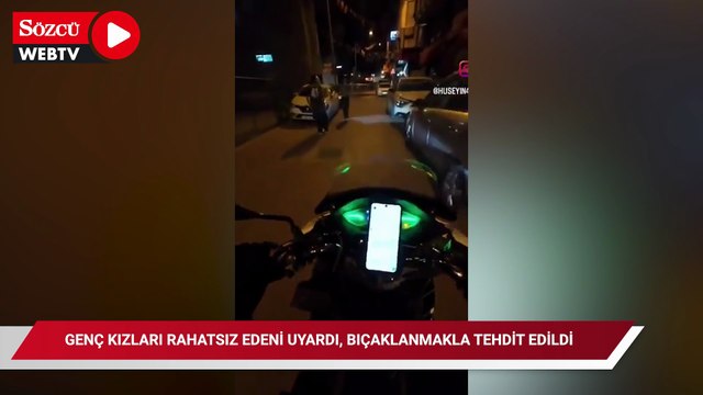 Genç kızlara zorbalık yapan şahsı uyardı, bıçakla tehdit edildi