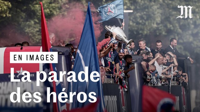 Victoire en Ligue des champions : le PSG acclamé sur les Champs-Elysées