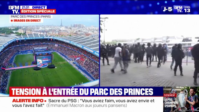 Sacre du PSG: des tensions ont été observées à l'entrée du Parc des Princes