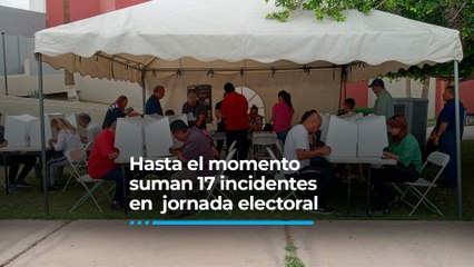 17 incidentes en el estado durante la jornada electoral