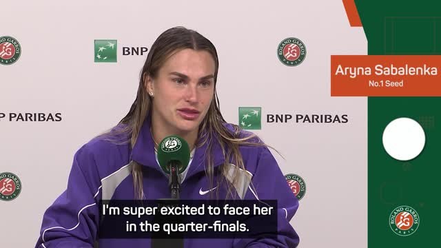 Sabalenka looking for 'revenge' against Zheng in Roland Garros quarter-finals