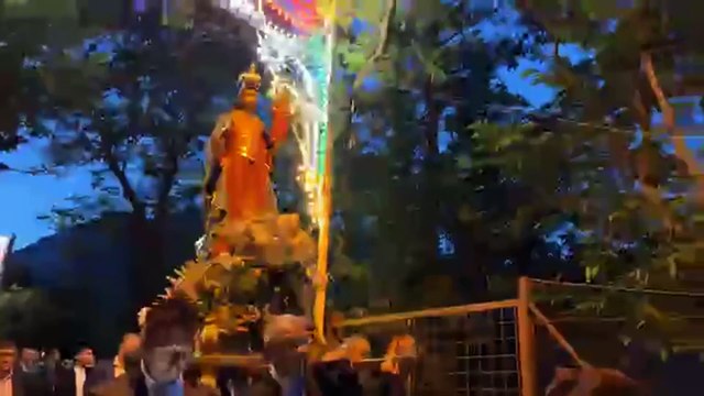 Ravello (SA) - la processione con la statua della Madonna della Pomice -2- (01.06.25)