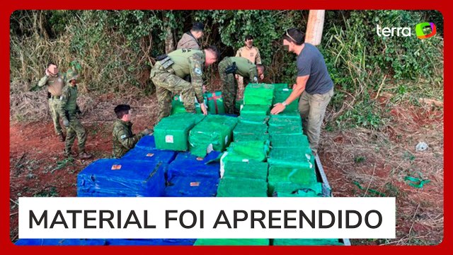 Polícia Federal encontra 8,5 toneladas de maconha escondidas em matagal no Paraná