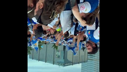 Celebración del ascenso del CE Sabadell