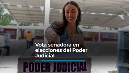 Acude la Senadora Julieta Ramírez a votar en su casilla en la colonia residencias.
