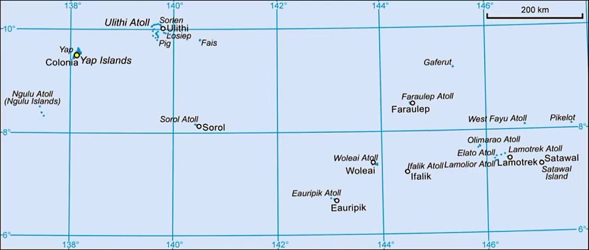 Map of Yap State. Peta Negara Bagian Yap. Yap State Map. Map of State of Yap. State of Yap Map. Carte de l'État de Yap. Mapa do estado de Yap. Mapa del estado de Yap. Mappa dello stato di Yap. Bản đồ bang Yap. ヤップ州の地図. 雅浦州地图. ইয়াপ অঙ্গরাজ্যের মানচিত্র