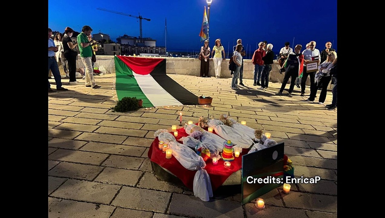 I biscegliesi si ribellano al genocidio: «Subito sanzioni ad Israele»