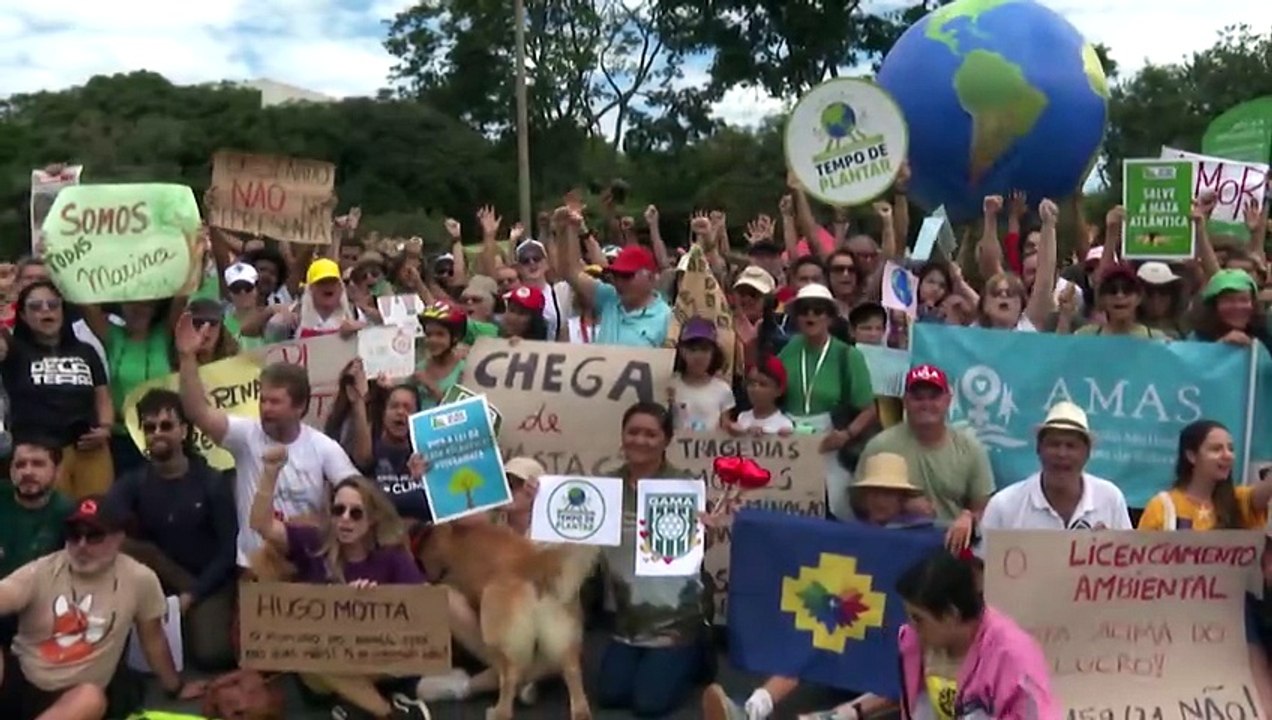 Protesto contra o 'PL da Devastação'