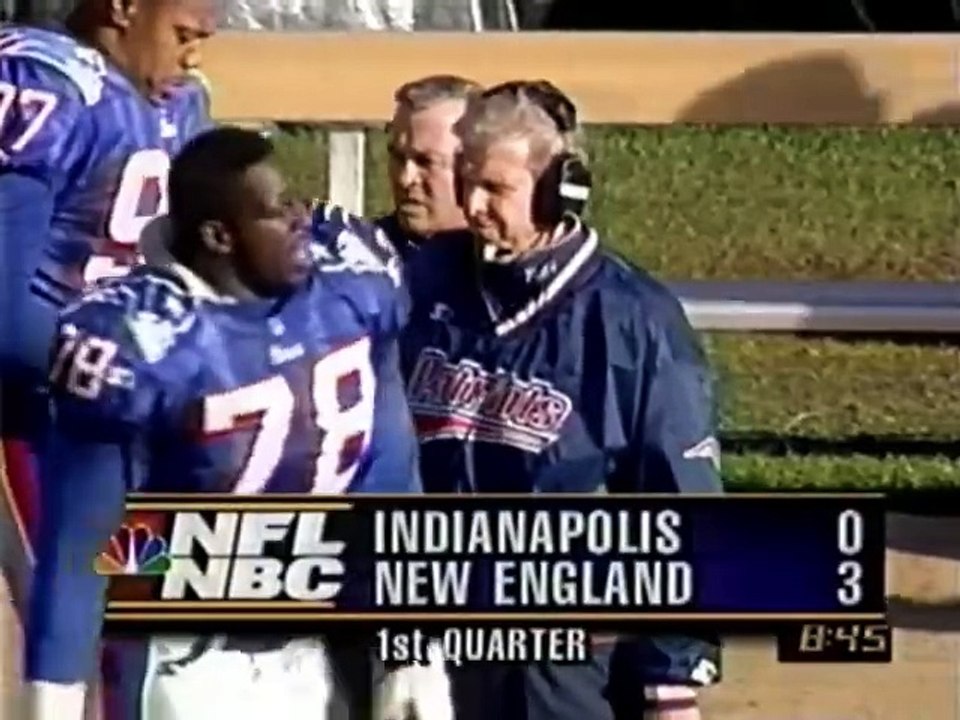 Indianapolis Colts at New England Patriots - 1.Half ( 1996 Week 13 )