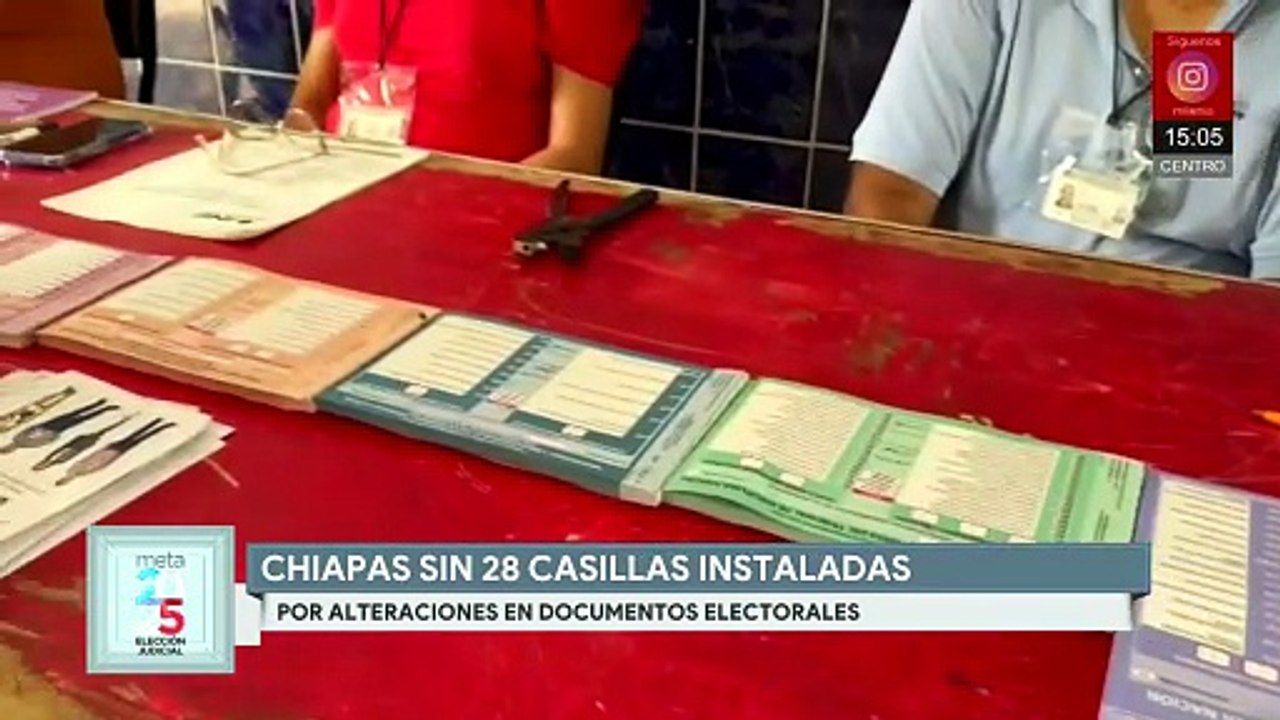 Suman 28 casillas no instaladas en Chiapas por alteraciones en documentos electorales