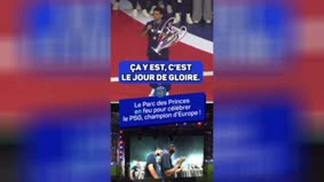 PSG - La fête au Parc des Princes, Marquinhos : “On vous aime, profitez, on est champion d’Europe !