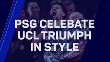 PSG celebrate Champions League triumph in style