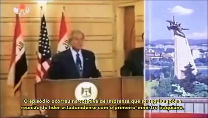 Incidente de arremesso de sapato contra Bush - Televisão Central da Coreia (2008)