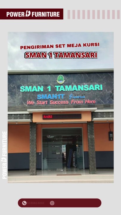 Pengiriman Meja Kursi Type D07 SMAN 1 TAMANSARI