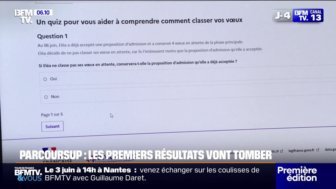 Les premières réponses de Parcoursup dévoilées ce lundi soir