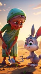 "A Clever Rabbit, A Loving Grandma & A Magical Vine 😄💫 | Hindi Short Story"