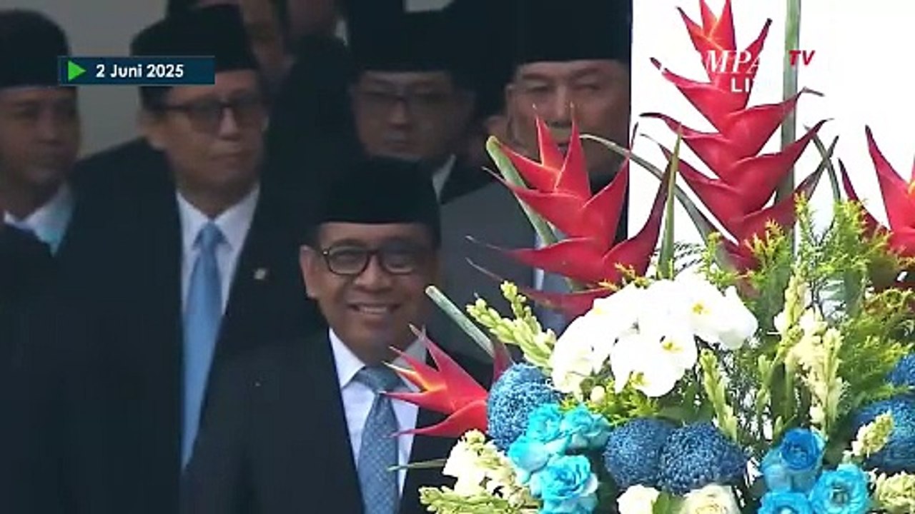 Momen Presiden Prabowo Salami Megawati-Try Sutrisno usai Upacara Hari Lahir Pancasila