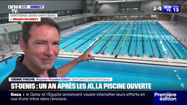 Un an après les JO: la piscine de Saint-Denis ouvre pour le grand public