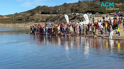 Falls Creek ice plunge 2025 | The Border Mail | June 1, 2025