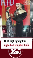 CĐM mệt ngang khi nghe Lọ Lem phát biểu