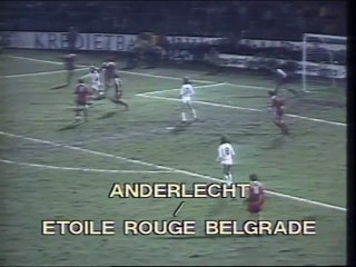 ANDERLECHT  - ETOILE ROUGE BELGRADE - 1982 - SAISON 1981/1982 -