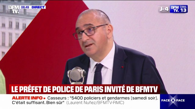 Célébrations du sacre du PSG: Nous intervenons par la force uniquement quand il y a des violences et des prises à partie des fonctionnaires , déclare le préfet de police de Paris