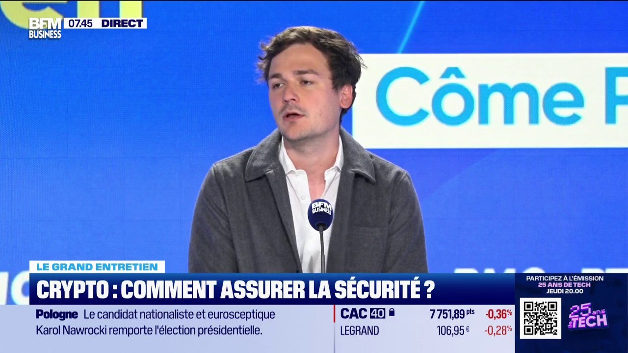 Côme Prost-Boucle, DG de Coinbase France: "On a des clients qui se demandent comment mieux se protéger"