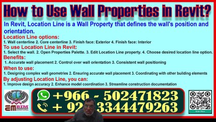 How to Use Location Wall Properties in Revit - Modeling Features - 03