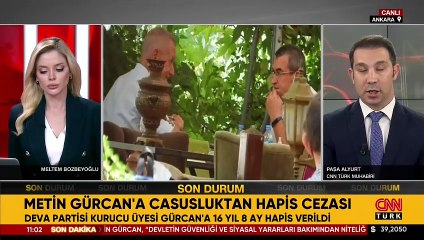 Metin Gürcan'a casusluk suçundan 16 yıl 8 ay hapis cezası