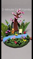 I Created a STUNNING Garden and Lake View with Clay in Just 2 Minutes #shorts